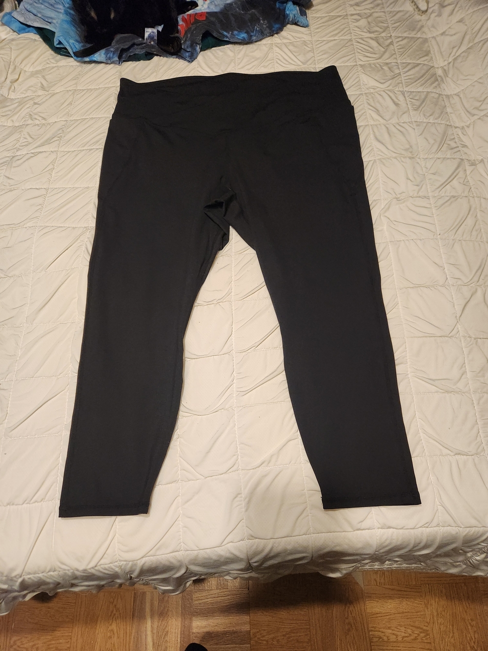Fabletics Black Pull-On Leggings Cross Over Waistband